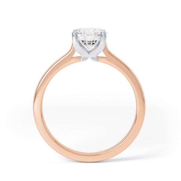 Eng - ALEXA | Four Claw thin set Diamond Ring - Image 8