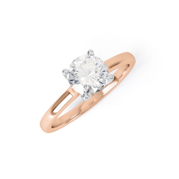 Eng - ALEXA | Four Claw thin set Diamond Ring - Image 7