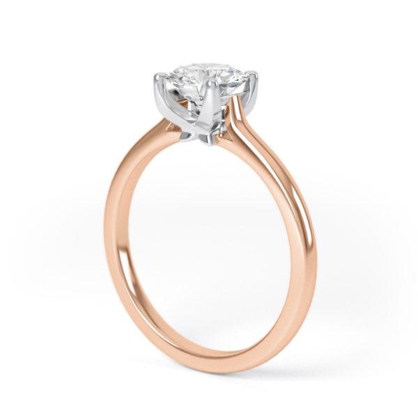 Eng - ALEXA | Four Claw thin set Diamond Ring - Image 9