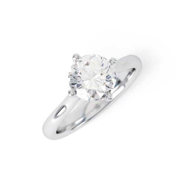 Eng - HARPER | Nsew set wide solitaire diamond ring