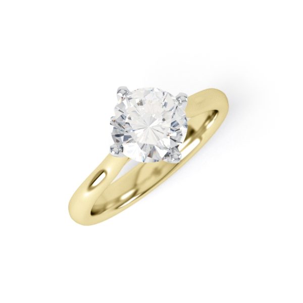 Eng - HARPER | Nsew set wide solitaire diamond ring - Image 4