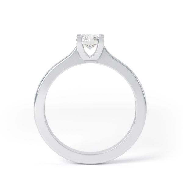 Eng - JADE | Four Claw Thick Tapering Set Diamond Ring - Image 2