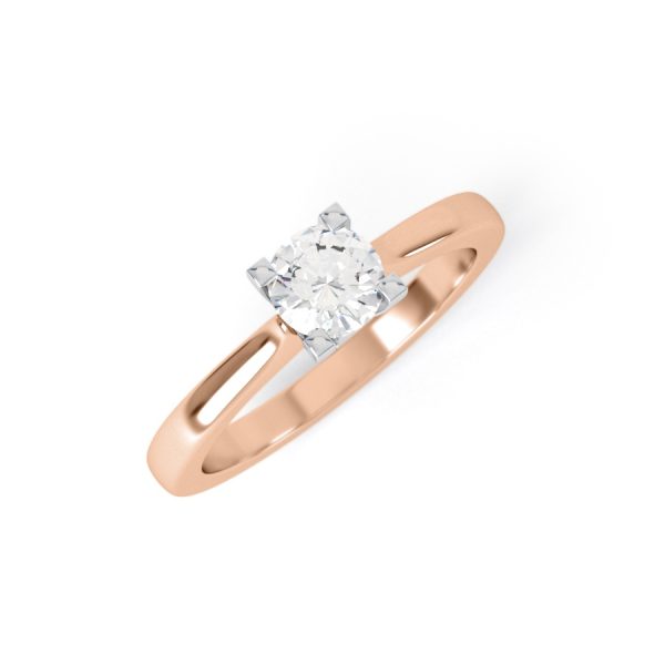 Eng - JADE | Four Claw Thick Tapering Set Diamond Ring - Image 7