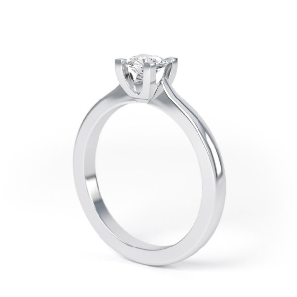 Eng - JADE | Four Claw Thick Tapering Set Diamond Ring - Image 3