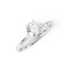 Eng - AUTUMN – Six Claw Raised Setting Solitaire Diamond Engagement Ring