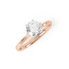 Eng - AUTUMN – Six Claw Raised Setting Solitaire Diamond Engagement Ring - Image 7