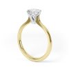 Eng - AUTUMN – Six Claw Raised Setting Solitaire Diamond Engagement Ring - Image 6