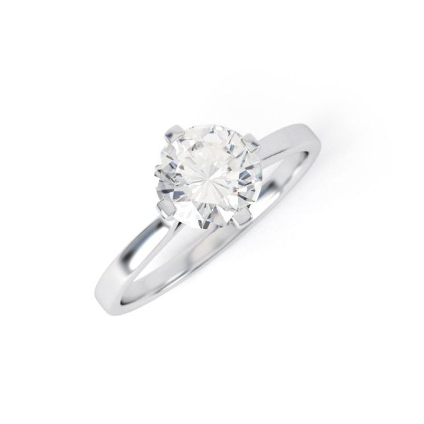 Eng - SOFIA | Flat Edge Wide Set Diamond Ring