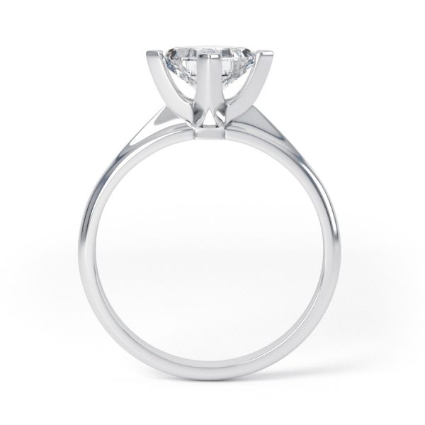 Eng - WINTER | Petite NSEW Box Claw Set Princess Cut Engagement Ring - Image 2