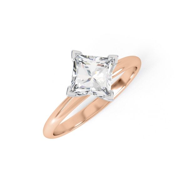 Eng - WINTER | Petite NSEW Box Claw Set Princess Cut Engagement Ring - Image 7