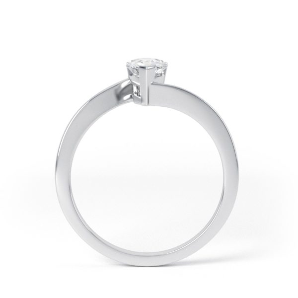 Eng - JESSIE | Pear shape Twist Diamond Engagement Ring - Image 2