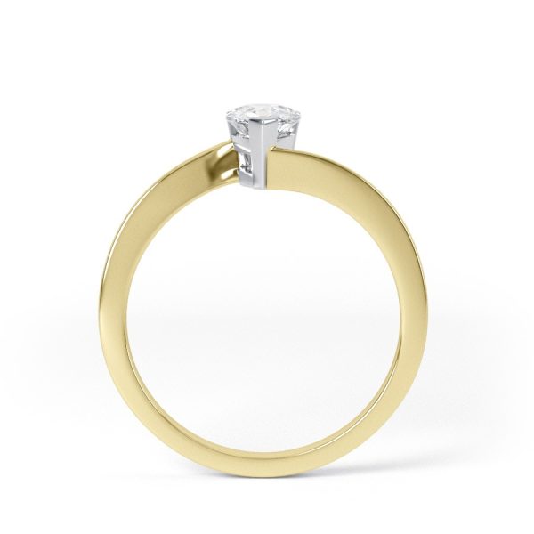 Eng - JESSIE | Pear shape Twist Diamond Engagement Ring - Image 3