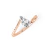 Eng - JESSIE | Pear shape Twist Diamond Engagement Ring - Image 6