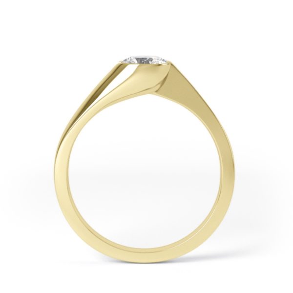 Eng - TAYLOR | Solitaire Twist Set Engagement Ring - Image 4