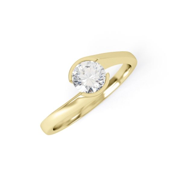 Eng - TAYLOR | Solitaire Twist Set Engagement Ring - Image 6