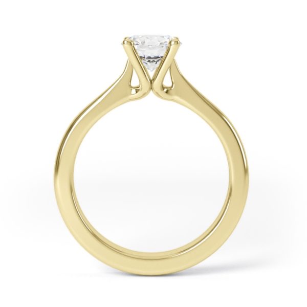 Eng - MOLLY | Elegant Four Claw Round Solitaire Ring - Image 3