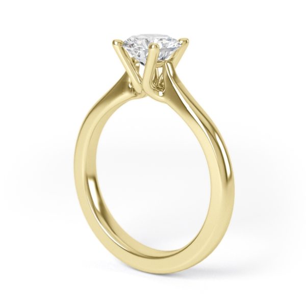 Eng - MOLLY | Elegant Four Claw Round Solitaire Ring - Image 8