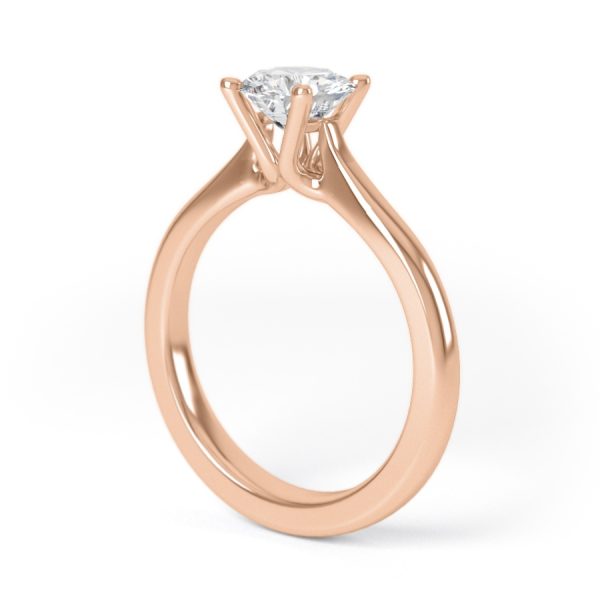 Eng - MOLLY | Elegant Four Claw Round Solitaire Ring - Image 9