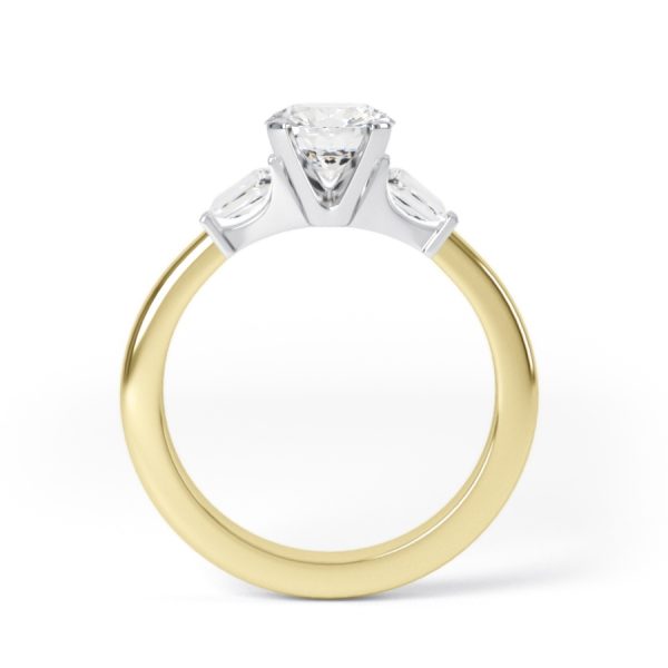 Eng - TEAGAN | Baguette Shoulder Set Engagement Ring - Image 3