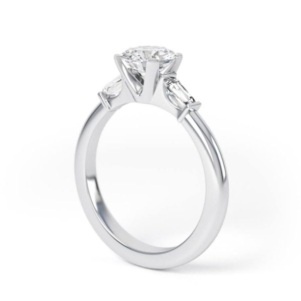 Eng - TEAGAN | Baguette Shoulder Set Engagement Ring - Image 7