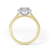 Eng - EDEN | Princess cut halo and shoulder diamond set engagement ring - Image 3