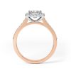 Eng - EDEN | Princess cut halo and shoulder diamond set engagement ring - Image 4