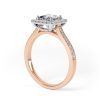 Eng - EDEN | Princess cut halo and shoulder diamond set engagement ring - Image 9