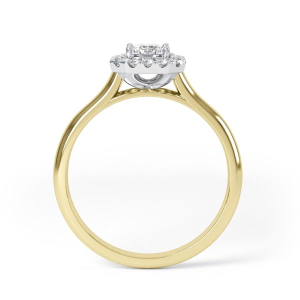 Eng - BELLA | Princess cut Halo set Engagement Ring - Image 7