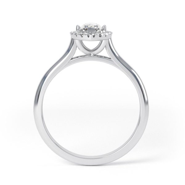 Eng - AVERY | Marquise Shape diamond halo set Engagement Ring - Image 2