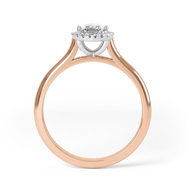 Eng - AVERY | Marquise Shape diamond halo set Engagement Ring - Image 8