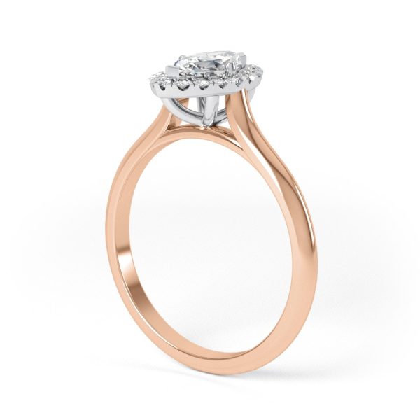 Eng - AVERY | Marquise Shape diamond halo set Engagement Ring - Image 9