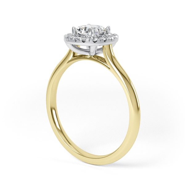 Eng - LAYLA – Cushion Shape Halo Set Diamond Engagement Ring - Image 8