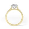 Eng - LEAH | Marquise shape Halo and shoulder claw set Ring - Image 3