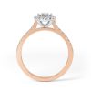 Eng - LEAH | Marquise shape Halo and shoulder claw set Ring - Image 4