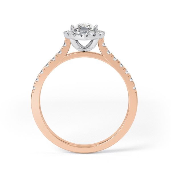 Eng - LEAH | Marquise shape Halo and shoulder claw set Ring - Image 4