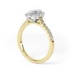 Eng - LEAH | Marquise shape Halo and shoulder claw set Ring - Image 8